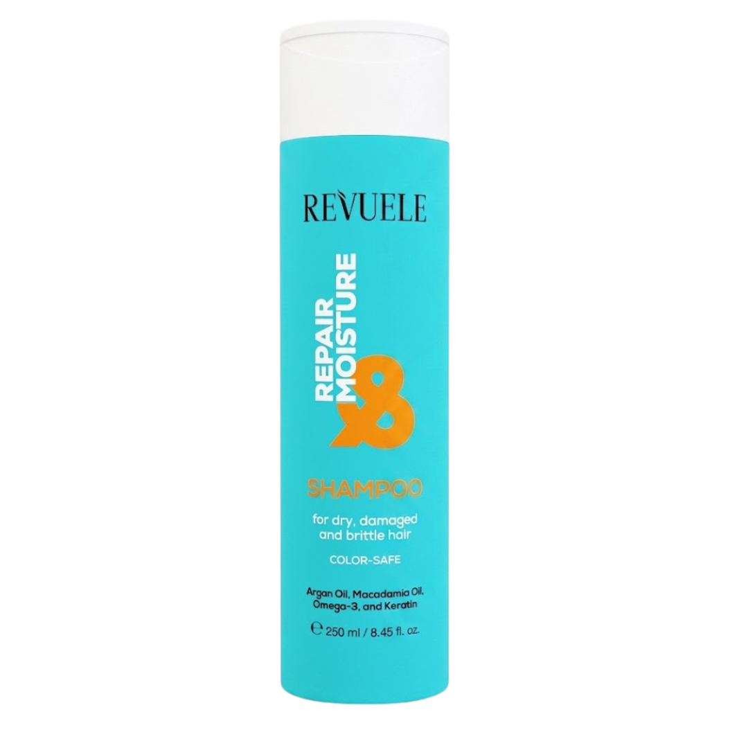 Revuele-Shampoo-Repair-Moisture-250ml.png Revuele Shampoing Repair & Moisture 250ml – Image 1