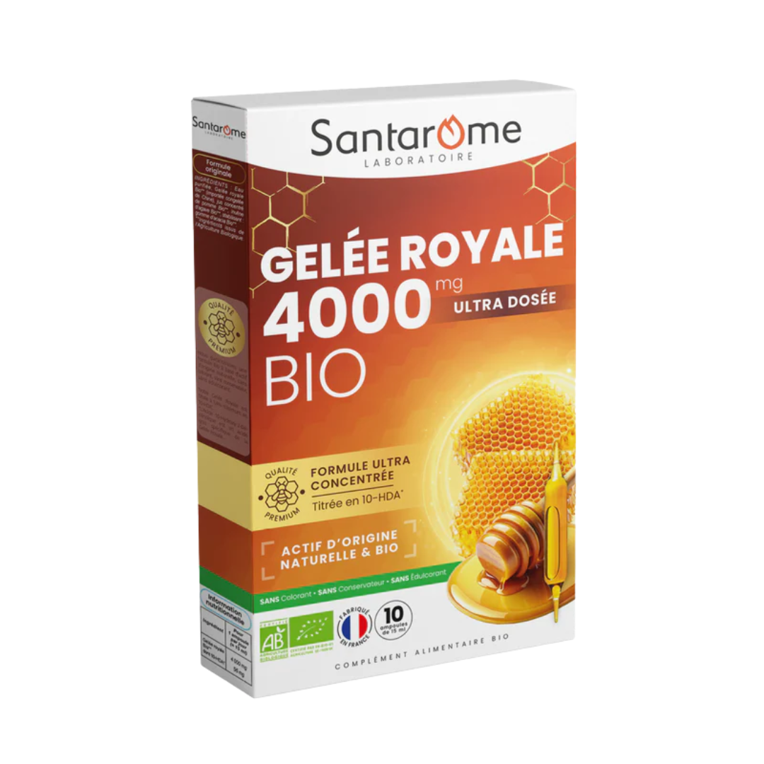 Santarome-Gelee-Royale-4000mg-10Amp15ml.png Santarome Gelee Royale 4000mg 10Ampoules x 15ml – Image 1