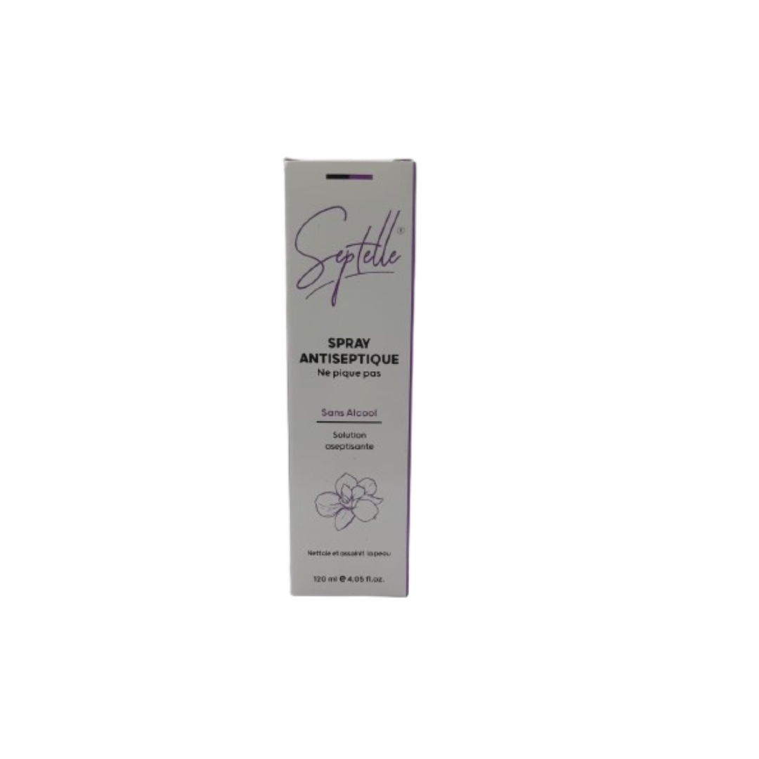 Septelle-Spray-Antiseptique-120ml.png Septelle Spray Antiseptique 120ml – Image 1