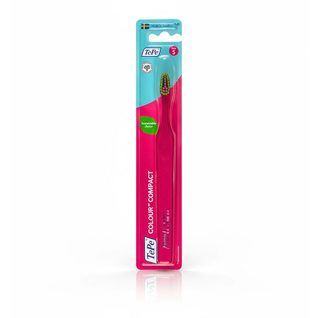 Tepe-Bad-Colour-Compact-Rose-Extra-Soft.png Tepe Brosse A Dents Colour Compact Rose Extra Soft – Image 1