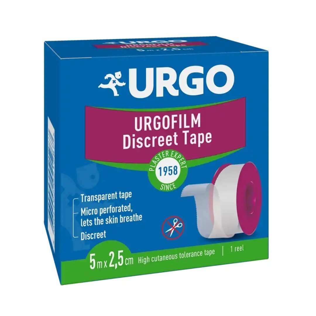 Urgo-Film-discreet-tap-5M2.5Cm-1.jpg Urgo Film Discreet Tape 5M x 2.5Cm – Image 1