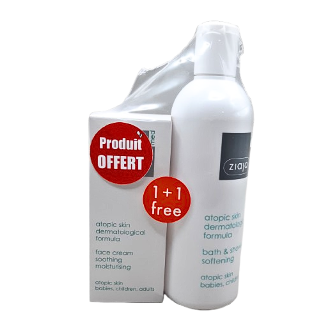 Ziaja-med-Atopique-duo-pack-creme-50mlhuil-de-douche-270ml.png Ziaja Med Atopique Duo Pack Creme 50ml+Huil De Douche 270ml – Image 1