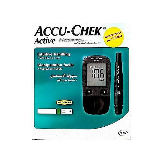 accu-check-accu-chek-active-kit-lecteur-de-glycemie-10-bandelettes-glycemie-1.jpg Accu-Check Kit Active – Image 1