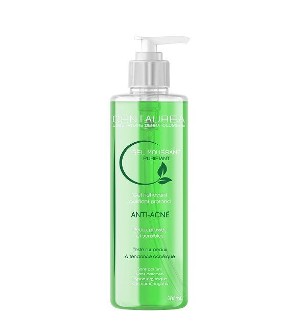 centaureaGel-Anti-acne-200ml.jpg Centaurea Gel Moussant Purifiant Anti Acne 200ml – Image 1