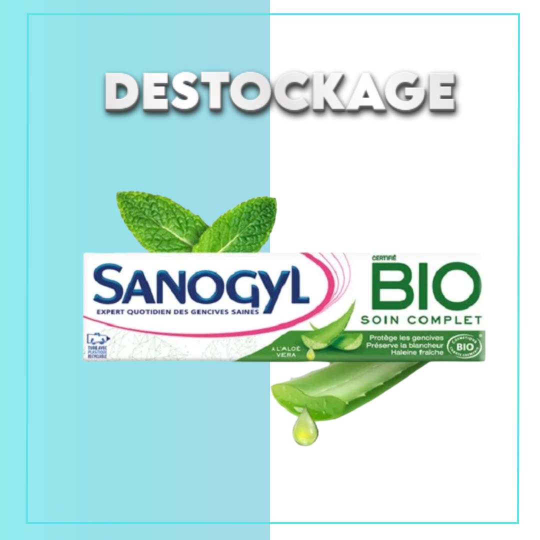 destockage-cabosse-25-1.png SANOGYL DENTIFRICE BIO SOIN COMPLET HYGIÈNE COMPLÈTE 75 ml DESTOCKAGE – Image 1
