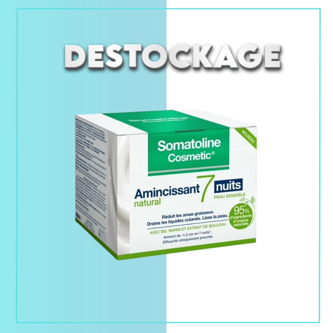 destockage-cabosse-28-2.png SOMATOLINE AMINCISSANT 7 NUITS NATURAL 400ML MINCEUR PEAUX SENSIBLES DESTOCKAGE – Image 1