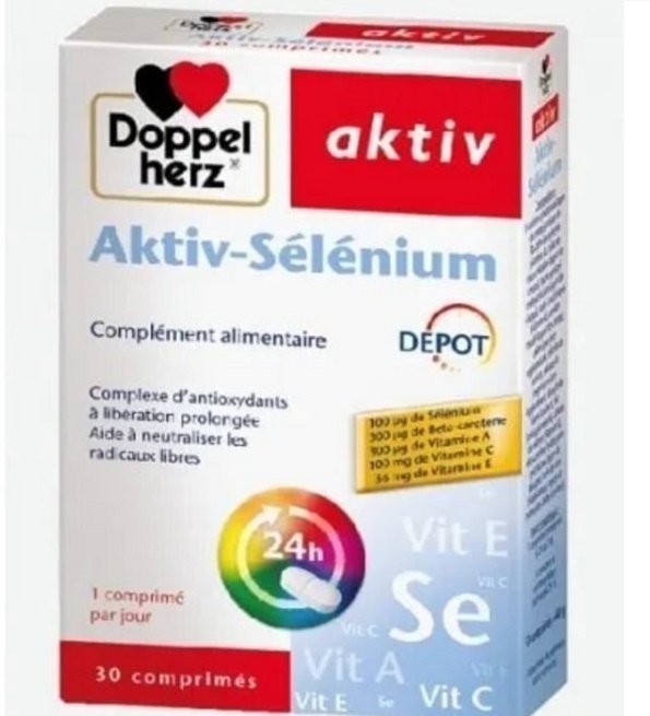 doppelherz-aktiv-selenium-30-comprimes.jpg Doppel Herz Aktiv Selenium 30 Comprimes – Image 1
