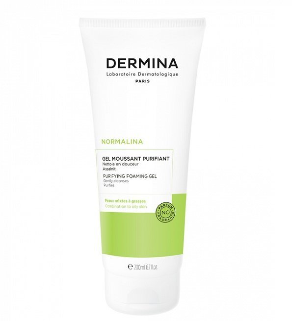 gel-moussant-purifiant-peaux-mixtes-a-grasses-200ml-normalina-dermina-1.jpg DERMINA NORMALINA GEL MOUSSANT PURIFIANT PEAUX MIXTES A GRASSES 200ML – Image 1