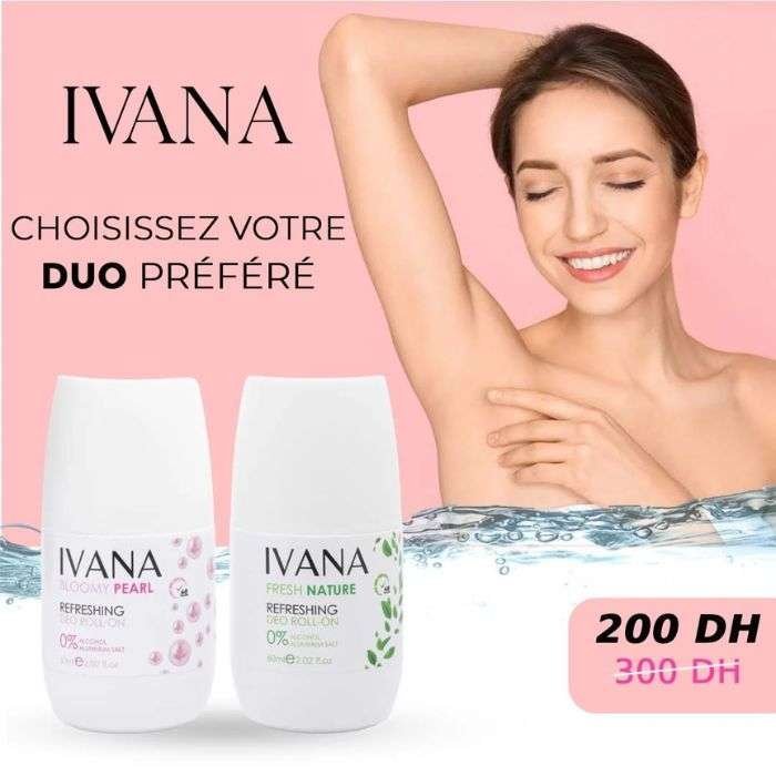 ivana-ivana-duo-deo-roll-on-fresh-nature-bloomy-pearl-accueil.jpg Ivana Duo – 48h de Fraîcheur & Confiance – Image 1
