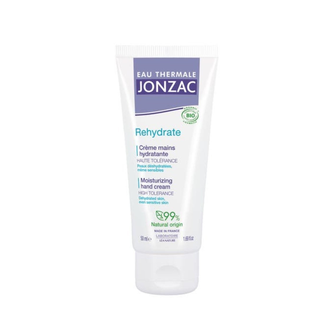 jonzac-mains.jpg EAU THERMALE JONZAC RÉHYDRATE CRÉME MAINS HYDRATANTE 50 ml – Image 1
