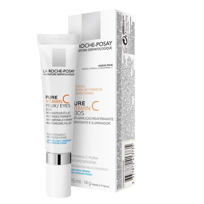 la-roche-posay-pure-vitamin-c-yeux-15-ml.webp La Roche-Posay Pure Vitamine C Yeux Soin Anti-Rides Peau Sensible | 15ml – Image 1