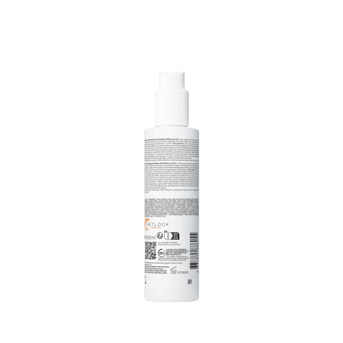 LA ROCHE POSAY ANTHELIOS UV MUNE 400 DERMO-PEDIATRICS SPRAY INVISIBLE SPF50+ – DESTOCKAGE – Image 2