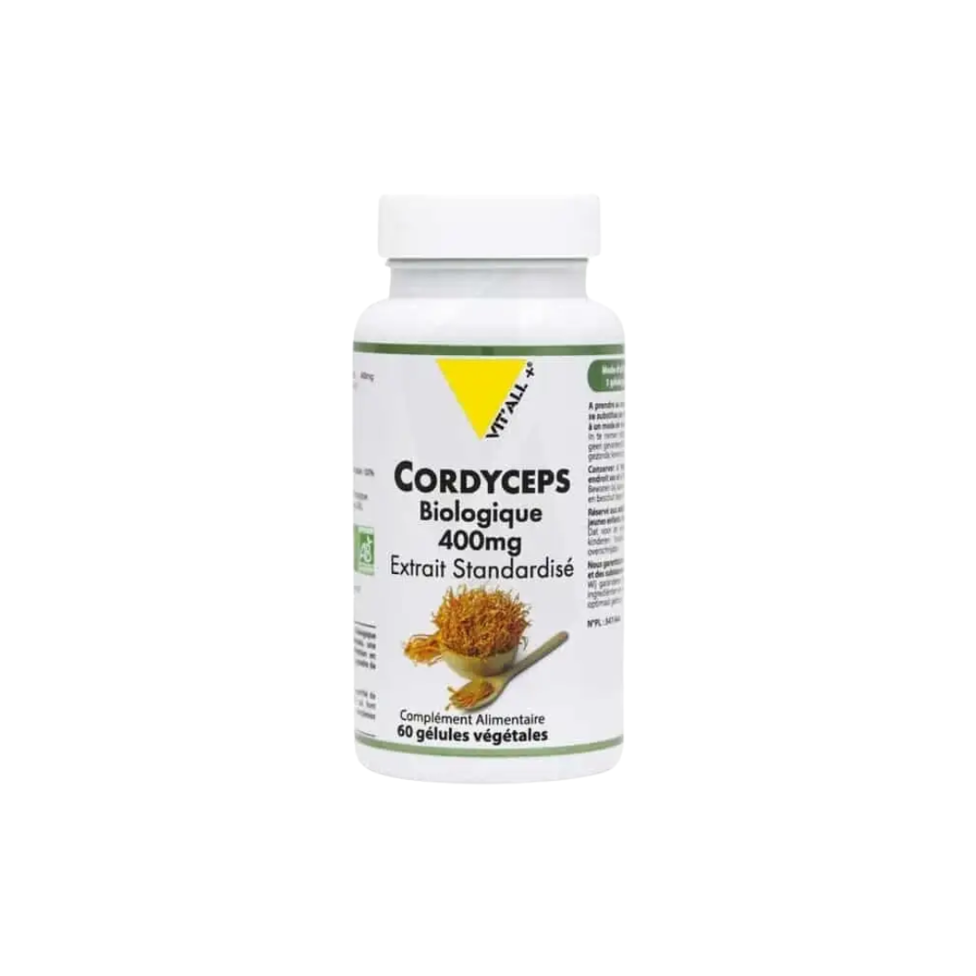 testes-30.png VITALL PLUS CORDYCEPS BIOLOGIQUE 400 MG 60 GELULES – Image 1