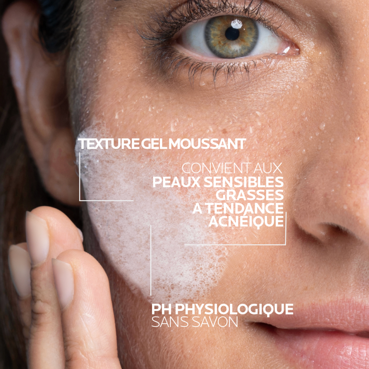 La Roche-Posay Effaclar Gel Moussant Peau Grasse Acnéique | 400ml = GEL MOUSSANT 50ML OFFERT – Image 5