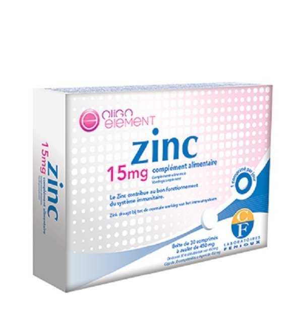 zinc-fenioux.jpg Fenioux Zinc 15Mg 30 Comprimés – Image 1